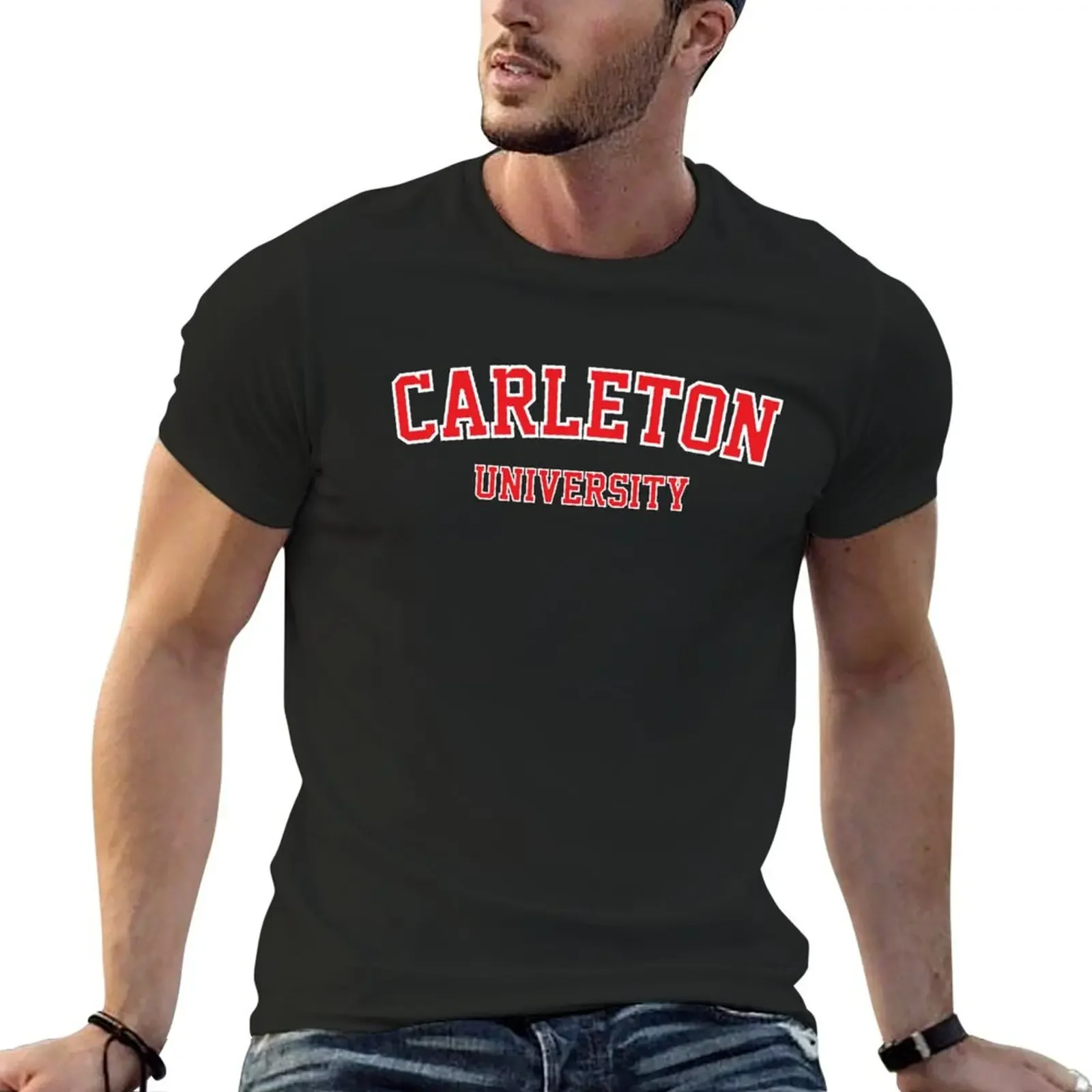 Футболка Carleton University для любителей спорта графические футболки мужская футболка