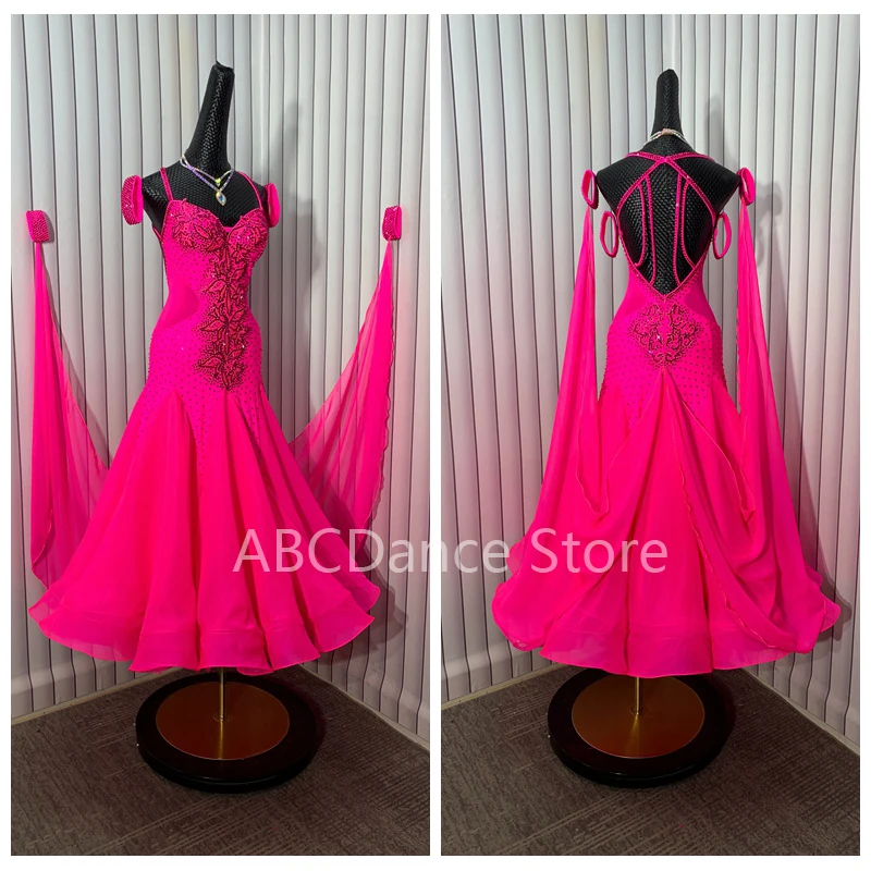 Новинка для соревнований стандартная Женская одежда сцены женское танцевальное