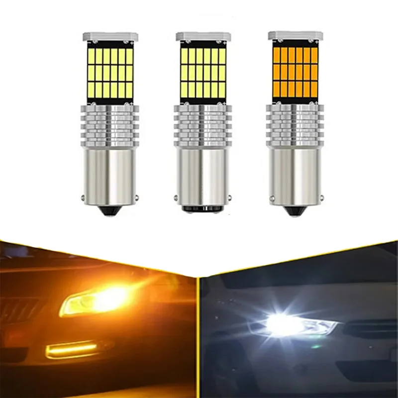 

10 шт., автомобильные фонари 1156 BA15S P21W PY21W 1157 BAY15D Canbus
