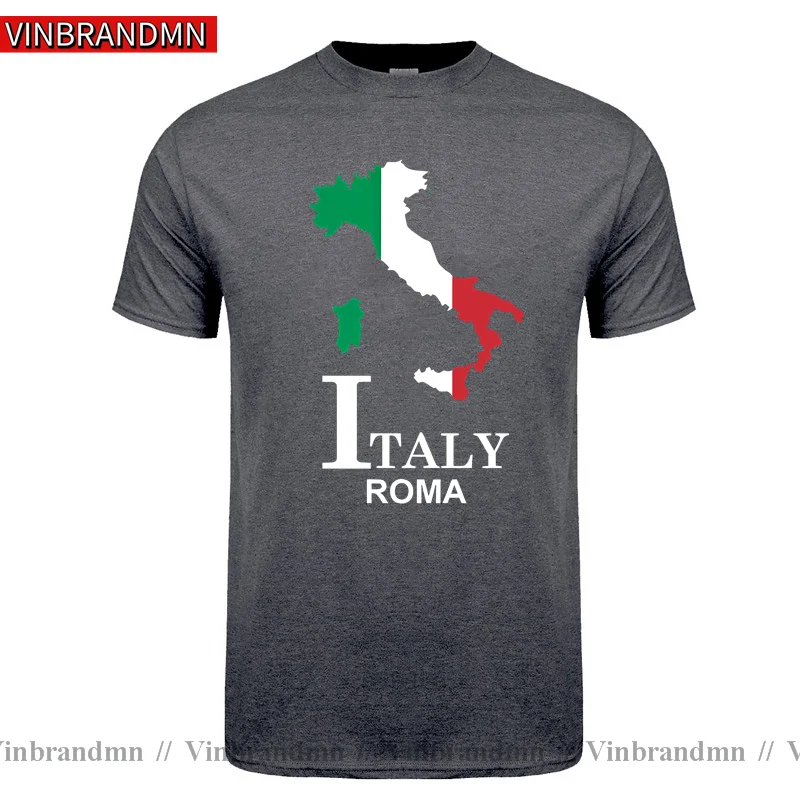 Мужская футболка с итальянской Италией и римскими ромами новая модная одежда