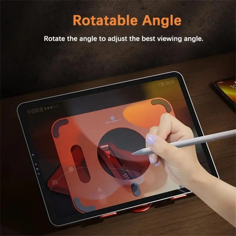 

Foldable Adjustable Lazy Mount Turntable Notebook Stand Rotation Laptop Bracket Phone Accessories Ergonomic Design Riser