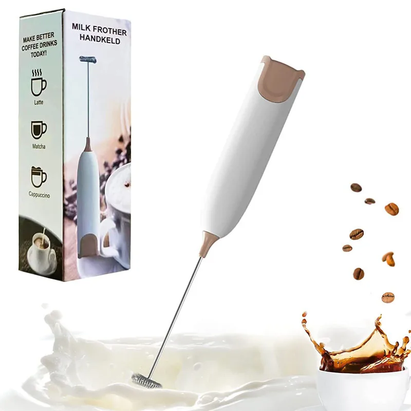 Electric Milk Foamer Blender Wireless Coffee Whisk Mixer Handheld Egg Beater Cappuccino Frother Mixer Portable Kitchen Tools
