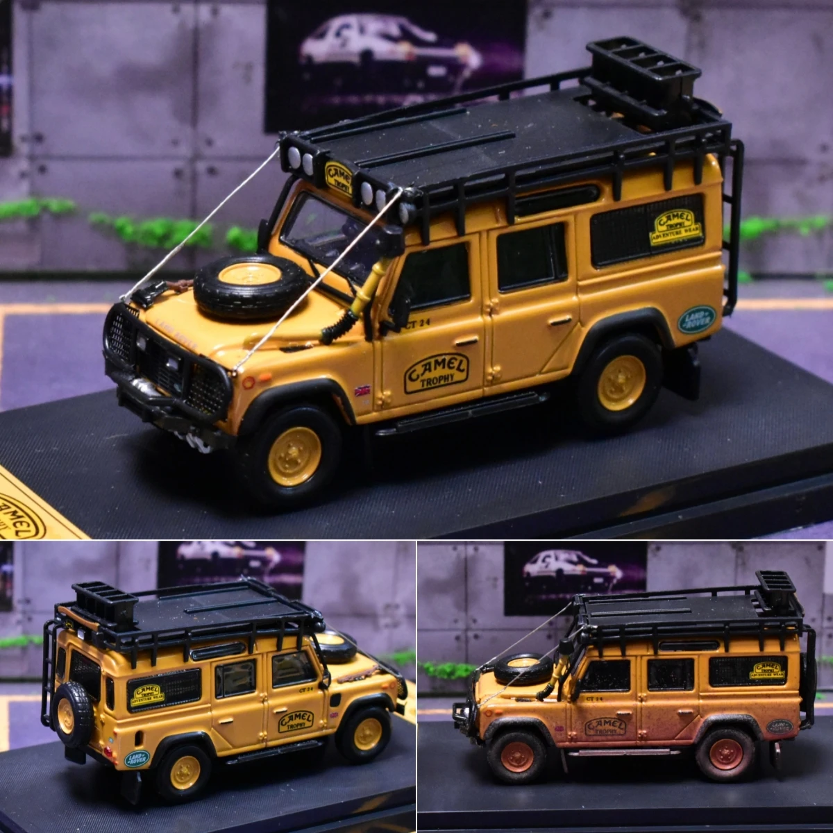 

Мастер 1:64 Defender 110 Camel Cup с аксессуарами, литая модель автомобиля