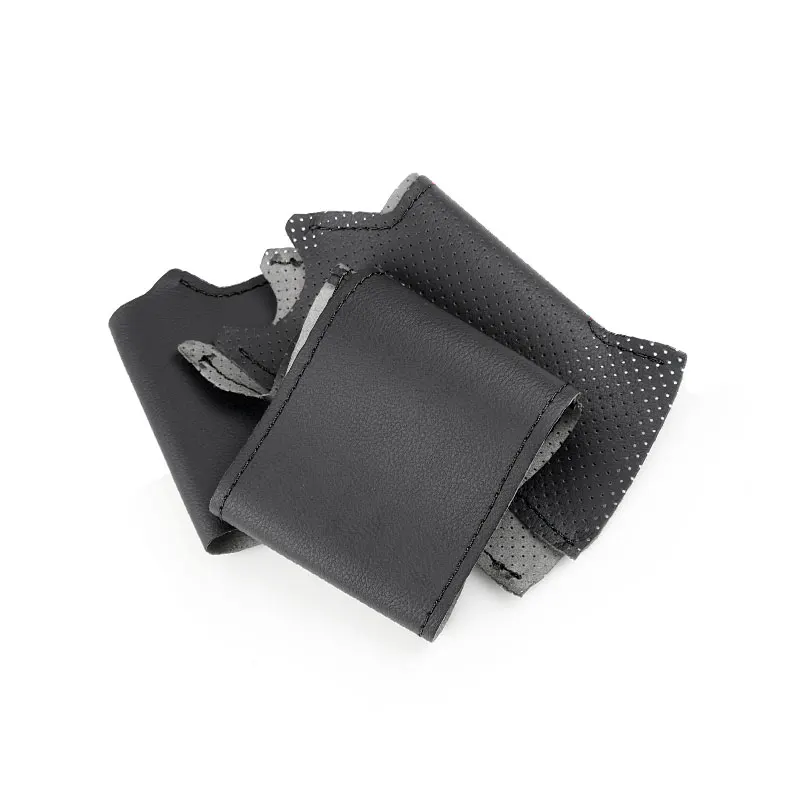 

Для Mitsubishi L200 1997-2006 Pajero Pinin Space Gear, ручная оплетка, чехол на руль автомобиля, перфорированная кожаная отделка