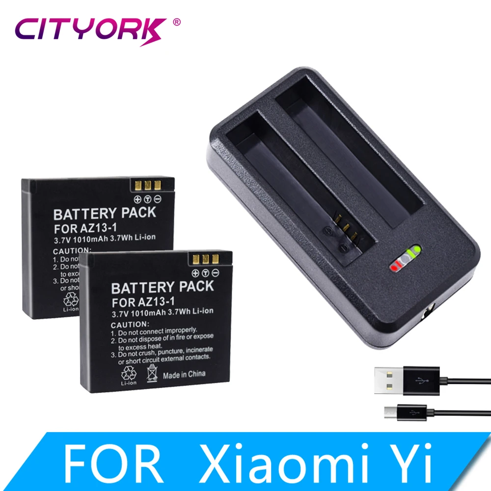 

CITYORK AZ13-1 AZ13 перезаряжаемая батарея для xiaomi yi 1 экшн-камера AZ13 1 сменная батарея запасная батарея Bateria