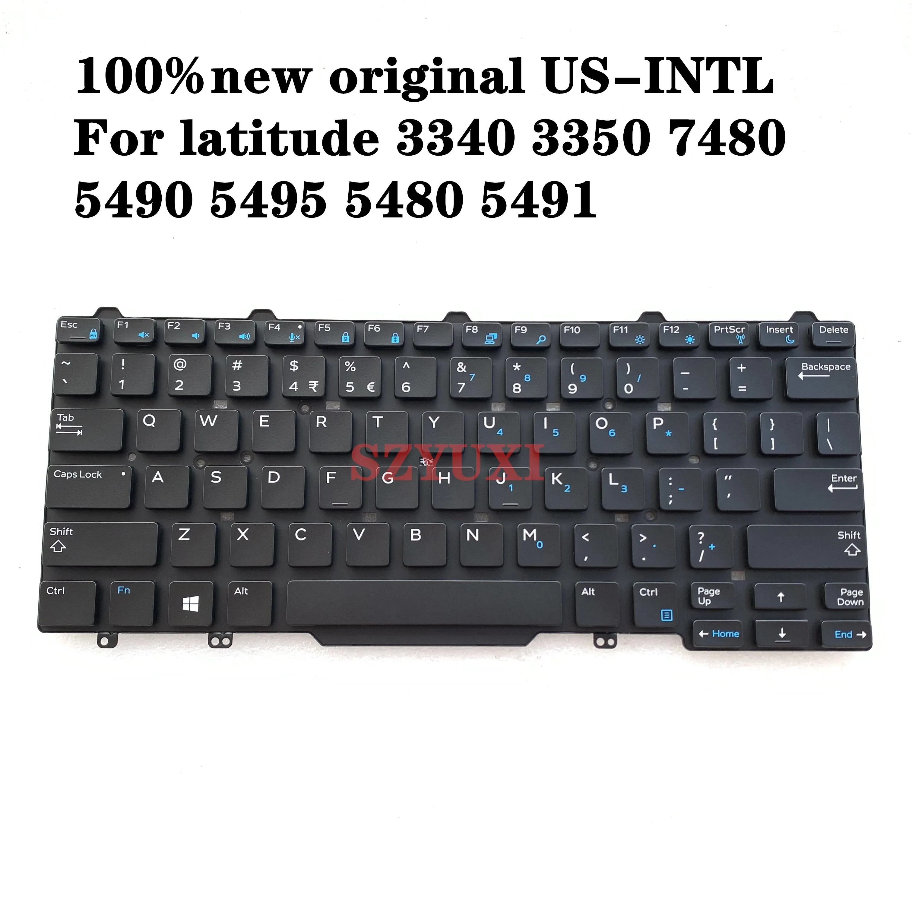 

Новинка 100%, Intel для ноутбука Dell Latitude 3340 3350 E5450 E7450 7480 5490 5495, клавиатура для ноутбука 00M14 NSK-LKAUW