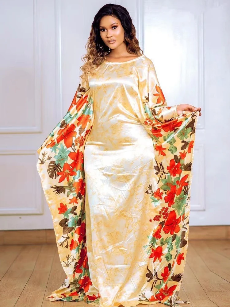 

MD Dashiki Print African Women Dresses Plus Size Boubou Africain Femme Ankara Hippie Clothes Kaftan Abaya Costume De Cosplay