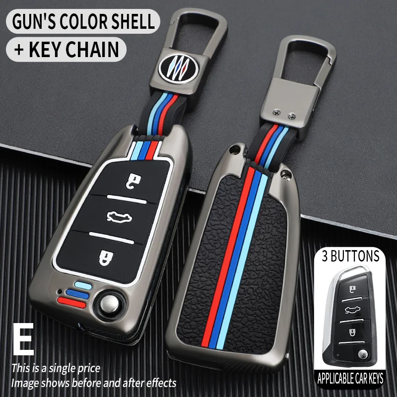 

Funda de llave de coche para JAC S2 S3 S4 S5 S7 R3 A5, 3 botones, accesorios de coche, llavero Protector, estilo de coche