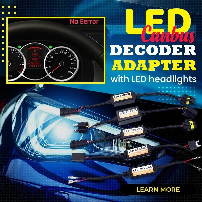 

2PCS H7 LED Headlight Decoder Adapter H1 H3 H4 H8 H9 H11 H10 HB3 9005 HB4 9006 LED Canbus Decoder Adapter Bulb Resistor Decoders