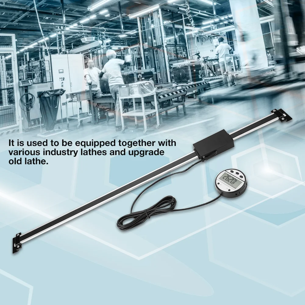 0-600 мм точный цифровой линейный комплект для считывания ЖК-дисплея фрезерных