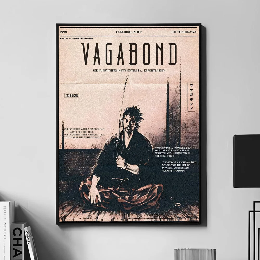 Классические японские комиксы Takehiko Vagabond постер настенное искусство домашний