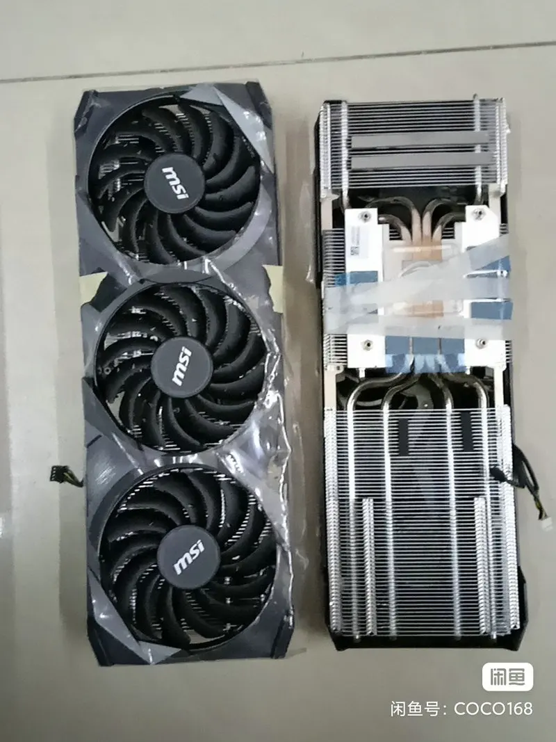 Refrigerador Original para Msi Rtx3060 Gtx3060ti Ventus 3x Placa Gráfica de Vídeo Passo 59×68 mm