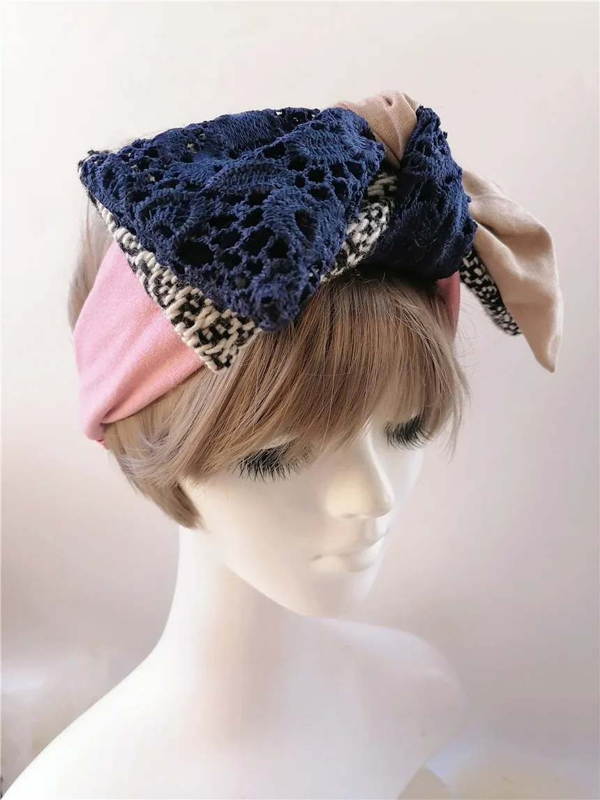 Mixture Headband Women Boho Tie Dye Turban Headwear Womens H