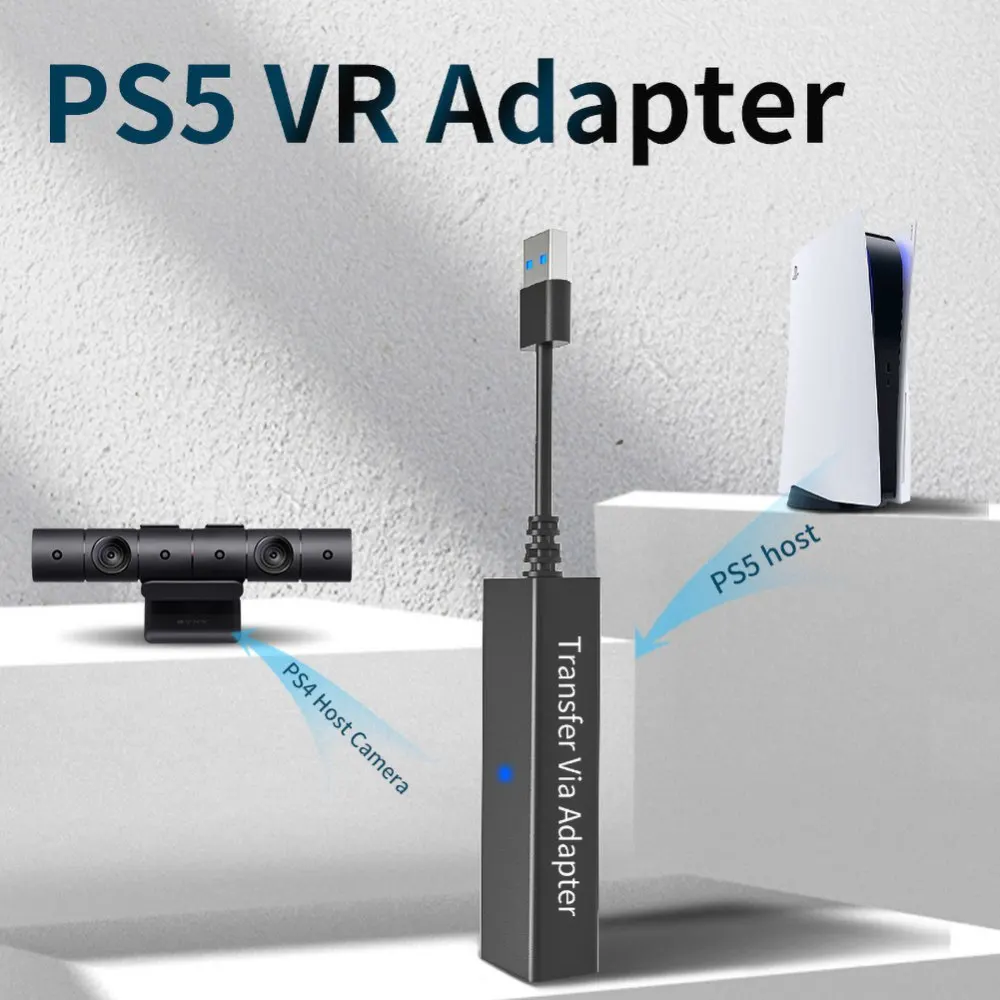 

VR Adapter Cable for PS5/PS4 Mini Camera Adapter Male-to-female Adapter Cable