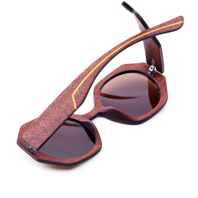 Роскошные дизайнерские солнцезащитные очки для женщин 2022 деревянные желтые