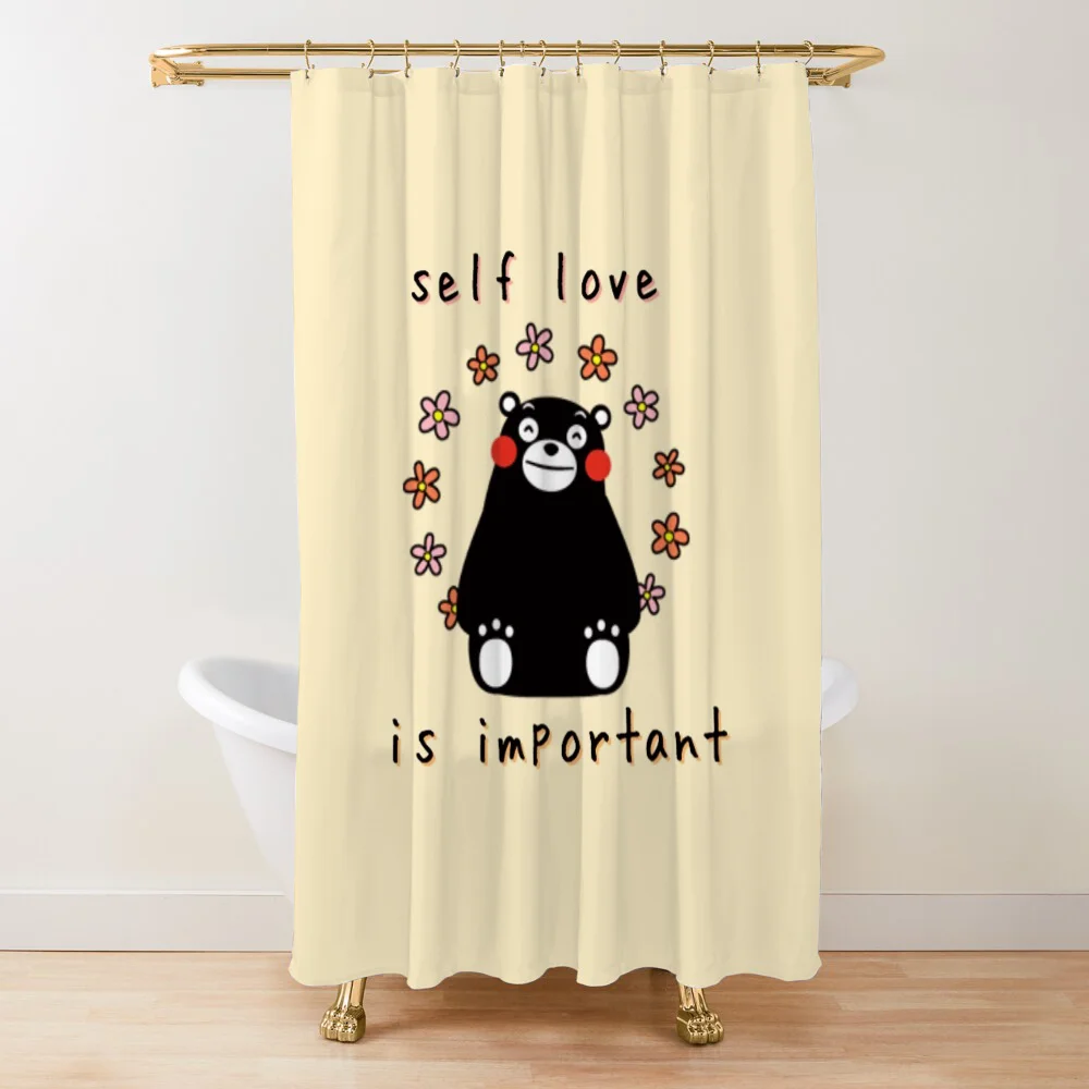 Занавеска Для Душа Kumamon Современный Стиль Полиэстер Складная Водостойкая Декор