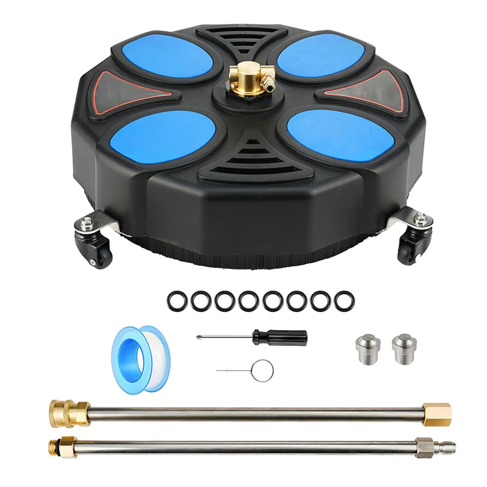 

Pressure Washer Surface Cleaner 16inch Power Washer Accessories 3600PSI for Parking Lots Wood Bridge Corridor Pools Walkways