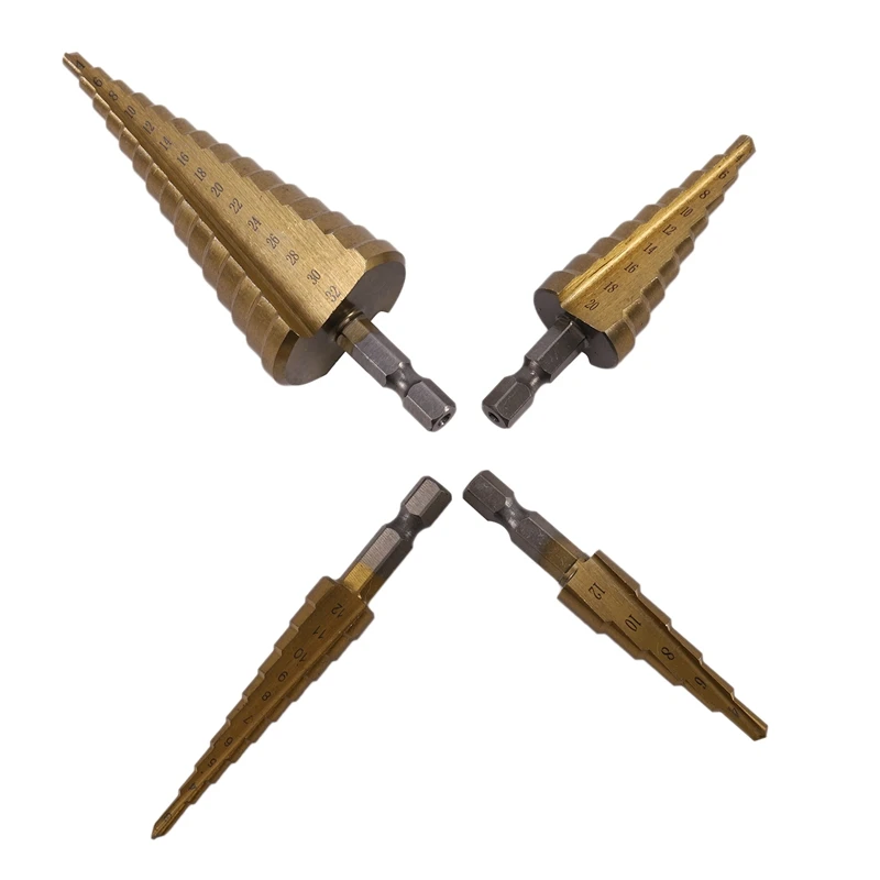 Акция! Набор ступенчатых сверл комплект из металлических насадок для