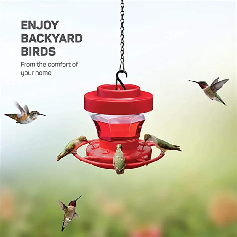 

New Hummingbird Gifts Humming Bird Feeder With Ant Moat Ant Moat And Bee Guard Humming Bird Feeder For Small Birds Birds Food