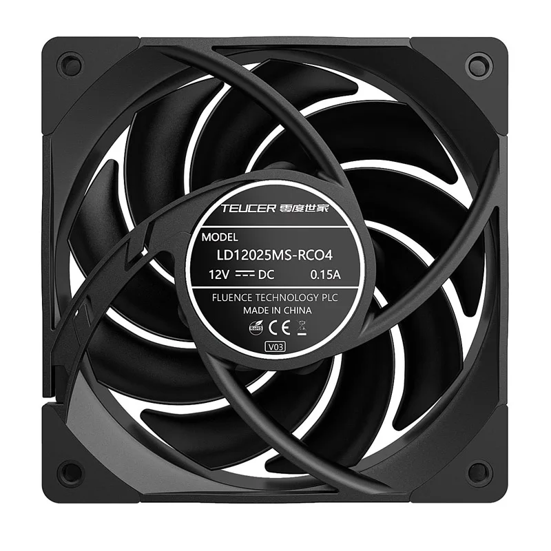 T30 Высокопроизводительный S-FDB 12V 4PIN PWM 2150RPM Бесшумный 12см вентилятор для корпуса