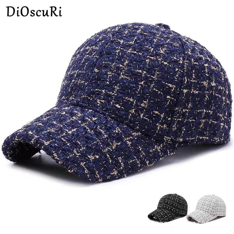 

Spring Cotton Baseball Cap with Gold Silk Men Women Casual Sunshade Hat Fashion Warm Couple Hat Snapback Comfortable Women's Hat