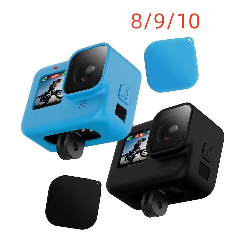 

Для GoPro 8 9 10 Защитная силиконовая фотопленка из закаленного стекла защитная пленка крышка объектива для аксессуаров камеры Go Pro