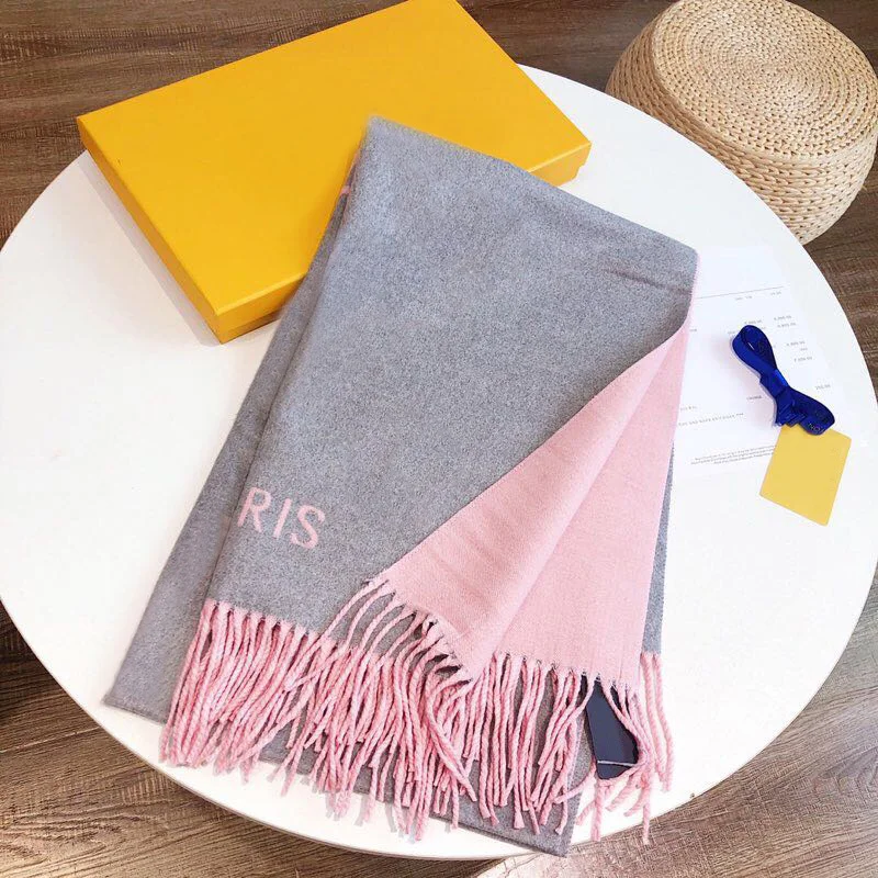 

Jil Ac Studios Tassel Brand Women Wool Scarf Keep Warm Soft Cashmere Scarf Girls Designer Long Classic Scarf Shawl Paris