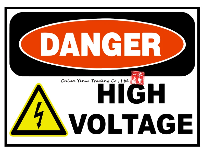 Опасная Высоковольтная наклейка Osha, наклейка 3 м, Сделано в США, для грузовика, автомобиля, окна, автомобиля