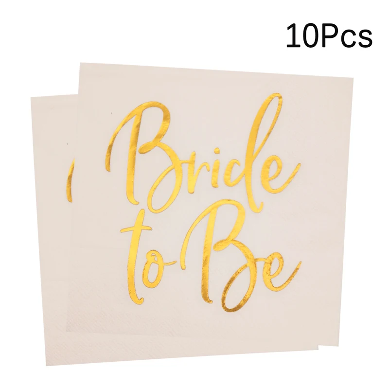 

10 шт., одноразовые бумажные салфетки для девичника, подружки невесты