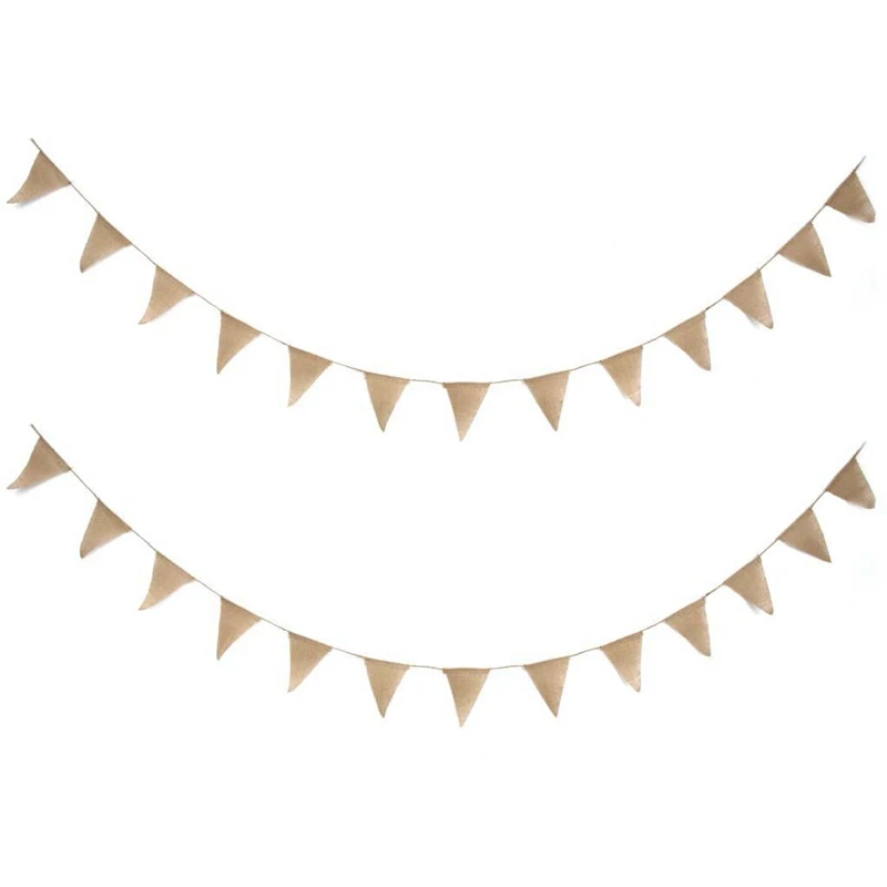 

2 х 3Yd Джутовая Ткань флажки винтажные флаги для свадебной вечеринки коричневые