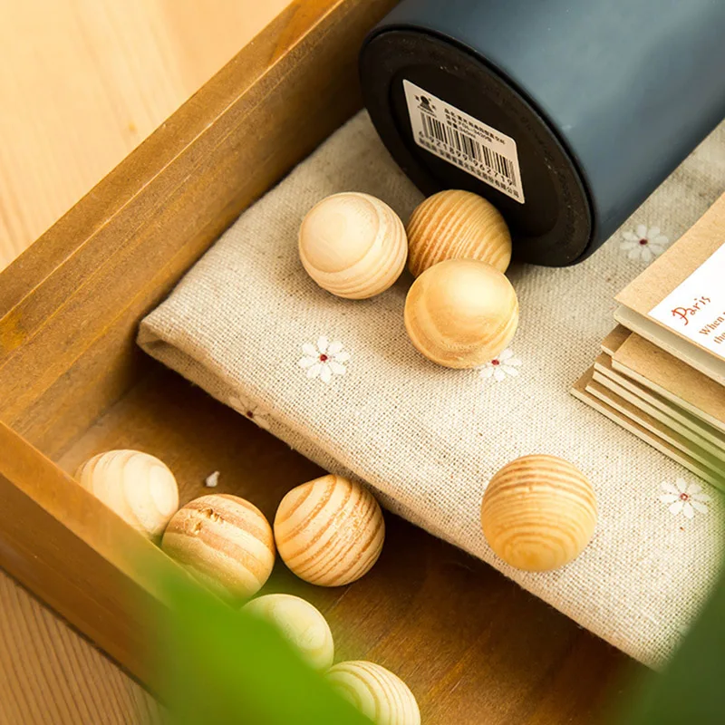 1/2/5/8 упаковок деревянные шарики из кедра