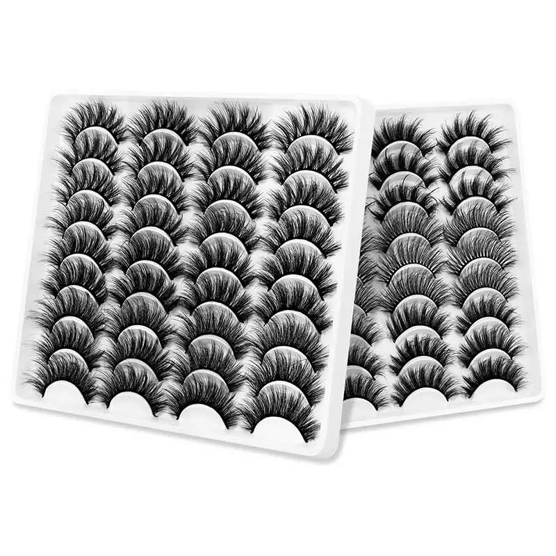 

10Pairs 3D Mink Lashes False Eyelashes Natural/Thick Long Eye Lashes Wispy Makeup Beauty Extension Tools