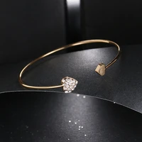 sugo store new fashion cost effective rose gold color heart adjustable bracelets for trend women lovely daily accessories