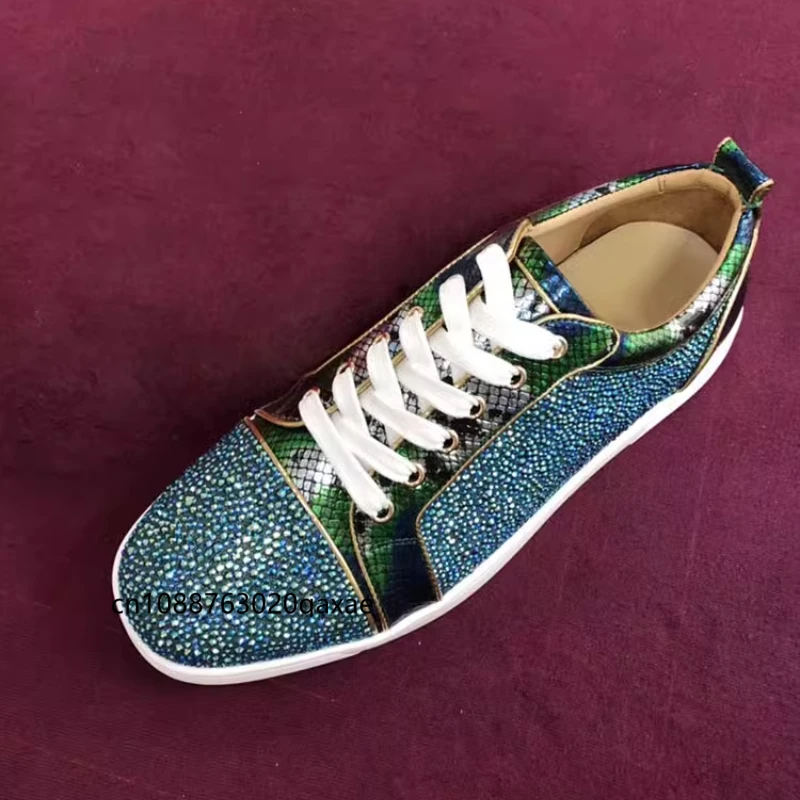 Европейские и американские мужские туфли wo низкие из воловьей кожи зеленые