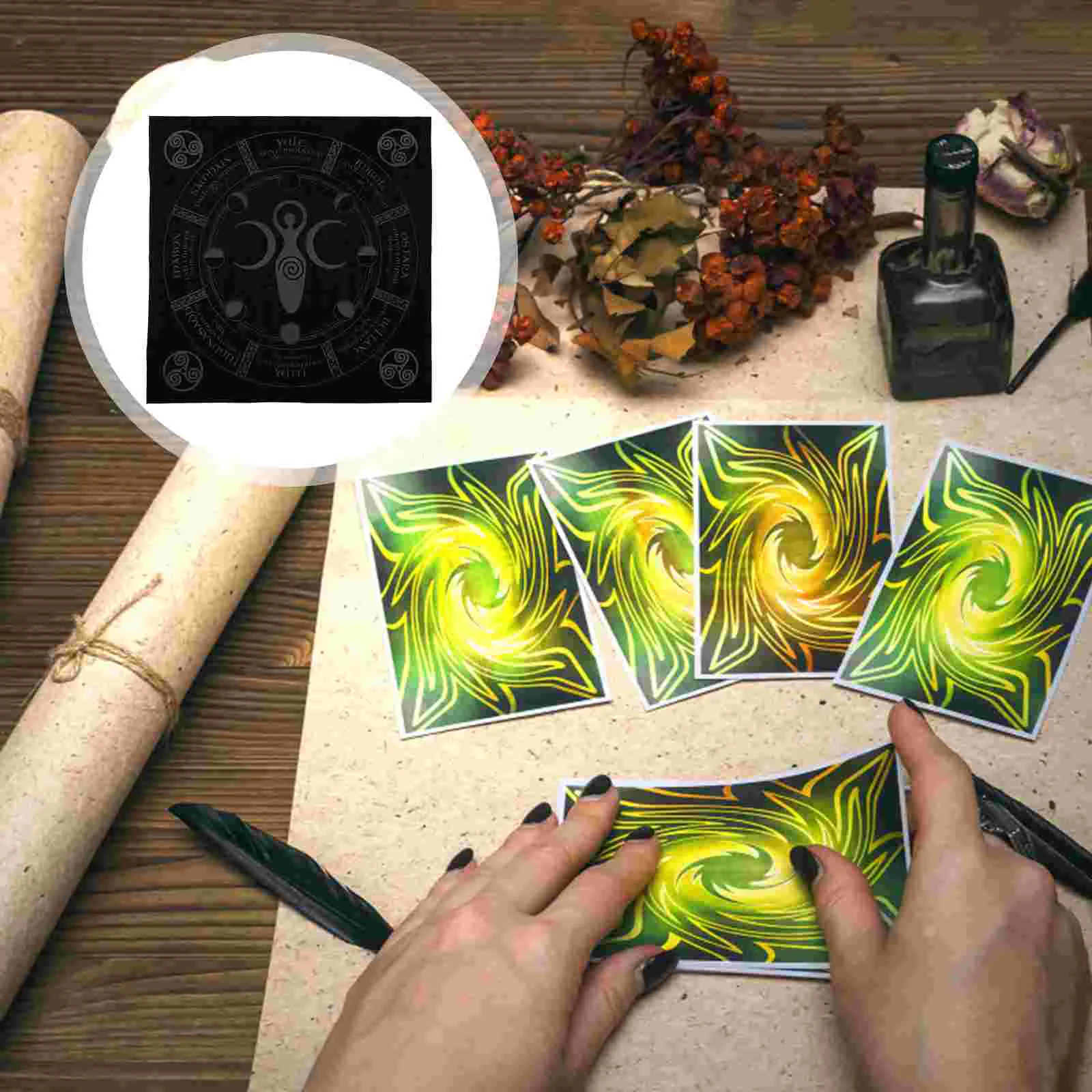 

1pc Dedicated Tablecloth Pagan Altar Cloth Divination Altar Cards for Office Home Shop Party