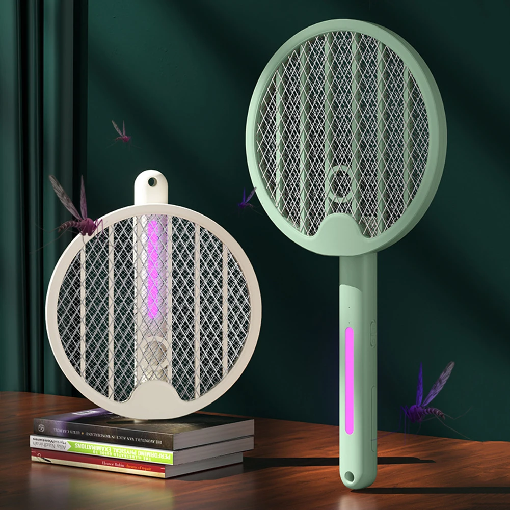 

Foldable Electric Mosquito Killer Mosquito Racket Insect Killer Wall Hanging Protective Net Household Supplies for Summer Sleep