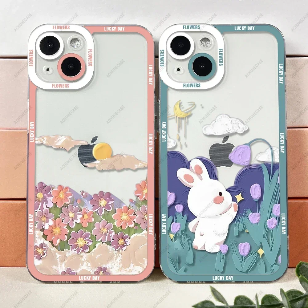 Чехол для телефона с красивыми цветами iPhone XS X XR 11 12 13 14 15 16 Plus Pro Max Mini мягкий чехол