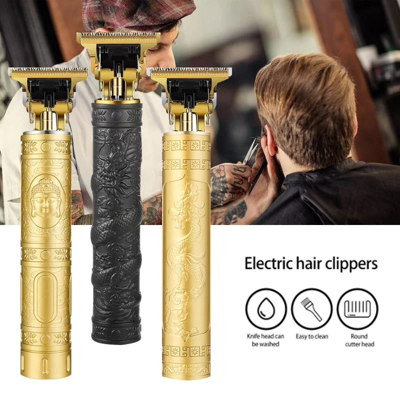 

Vintage T9 Electric USB Cordless Hair Cutting Machine Hot Sale Professional Hair Barber Trimmer For Men Clipper Shaver Beard