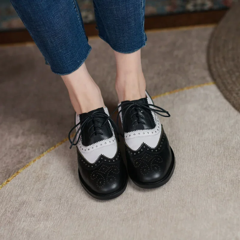 Женские туфли-лодочки из натуральной воловьей кожи свиной шкуры и овечьей 22-2024 см