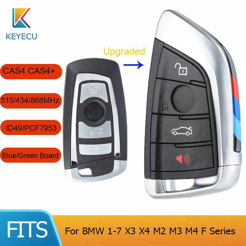 

Штатив KEYECU для BMW 1 2 3 4 5 6 7 Series X1 X3 F корпус CAS4 + Фем 2011-2017 4 кнопки 315/434 МГц PCF7953