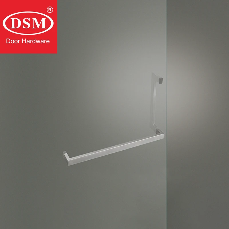 

Квадратная трубка из нержавеющей стали марки 304 для ванной комнаты, стеклянная дверная ручка PA-644-30 * 15*305*409 мм