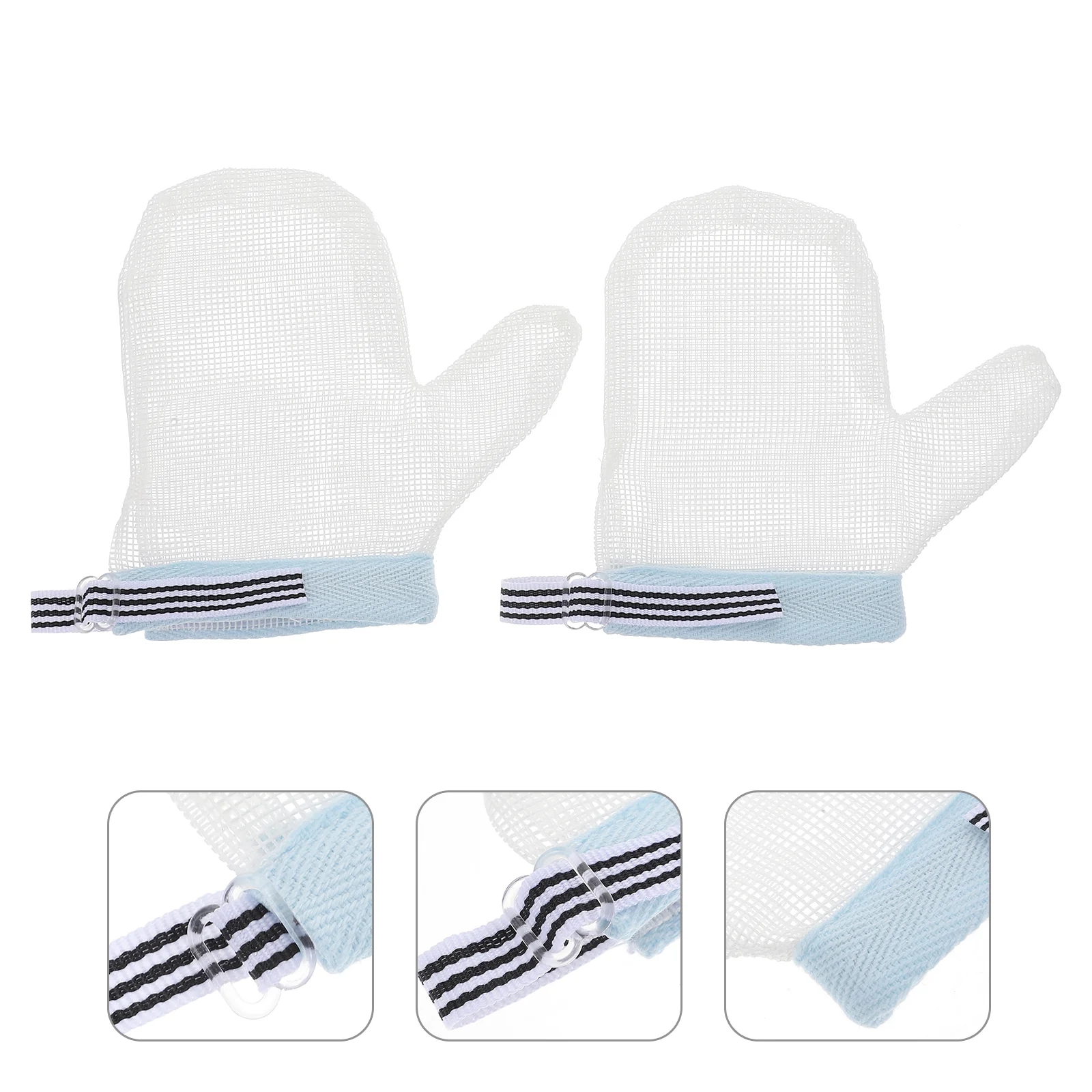 

Sucking Gloves Thumb Stop Baby Finger Scratch Mittens Anti Guard Infantteething Glovenewborn Eating Biting Breathable Soothing