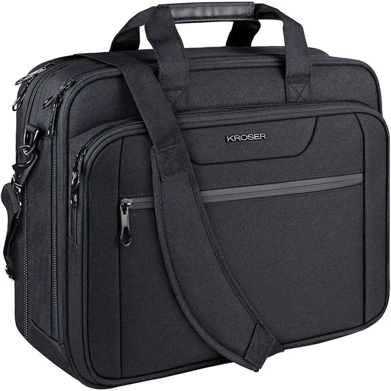 

Laptop Bag Expandable Laptop Briefcase Fits Up to 17.3 Inch Laptop Water-Repellent Shoulder Messenger Bag Computer Bag for Trave