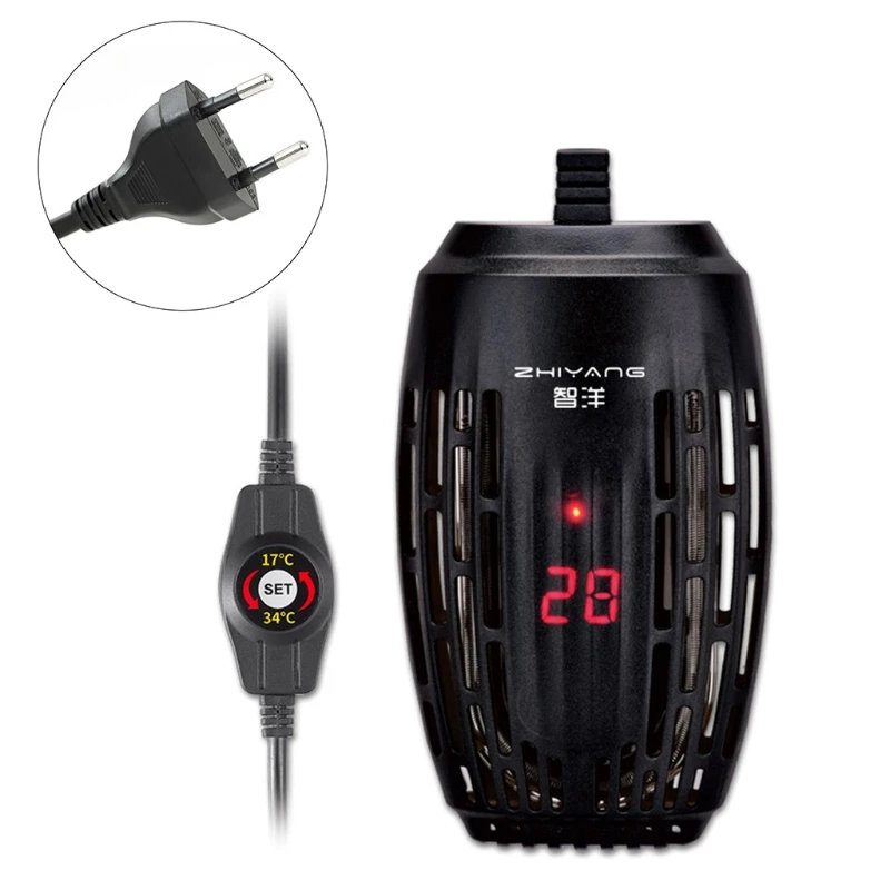

25W/50W/75W/100W Aquarium Heater Fish Tank Turtle Submersible Thermostat Gauge LED Digital Display Heating Rod