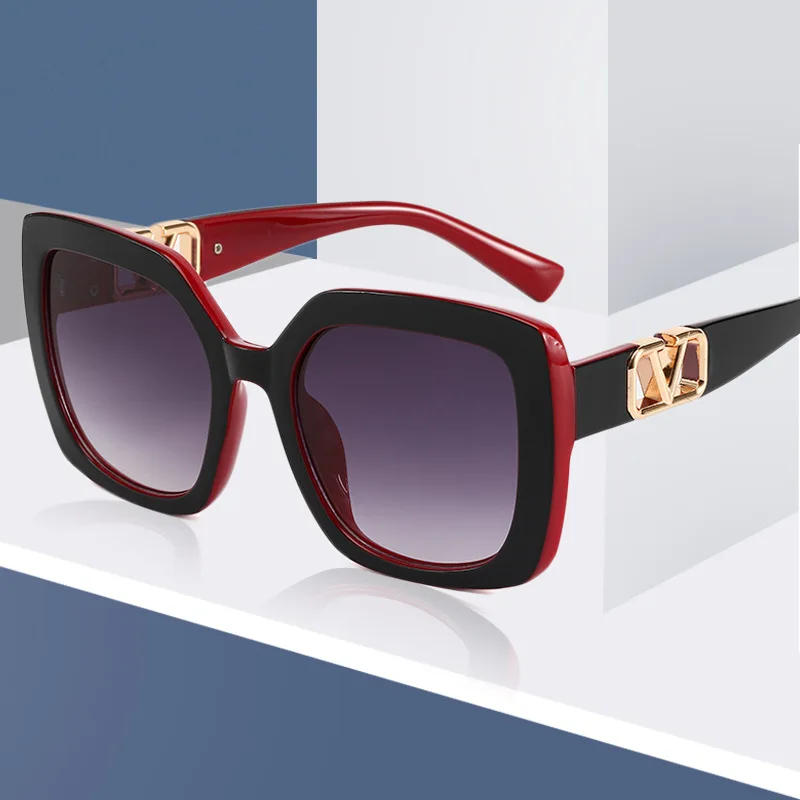 

Brand Design Square Frame Letter Sunglasses For Men Women Fashion Trend Retro Male Car Driving Cool UV400 Glasses Sunshades