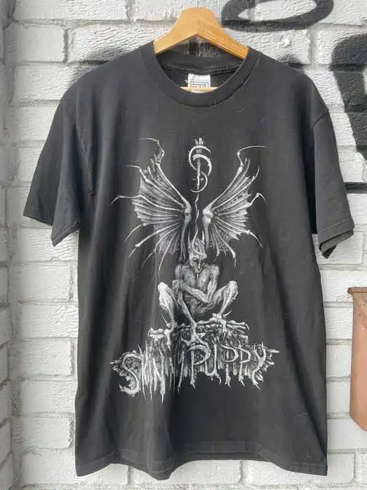 1992 скинни щенок держится правый мир тур футболка унисекс телефон VM7968