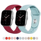 Ремешок силиконовый для смарт-часов Amazfit GTR3 Pro22eGTS2 MiniGTS 3 22estratos 23, 20 мм22 мм