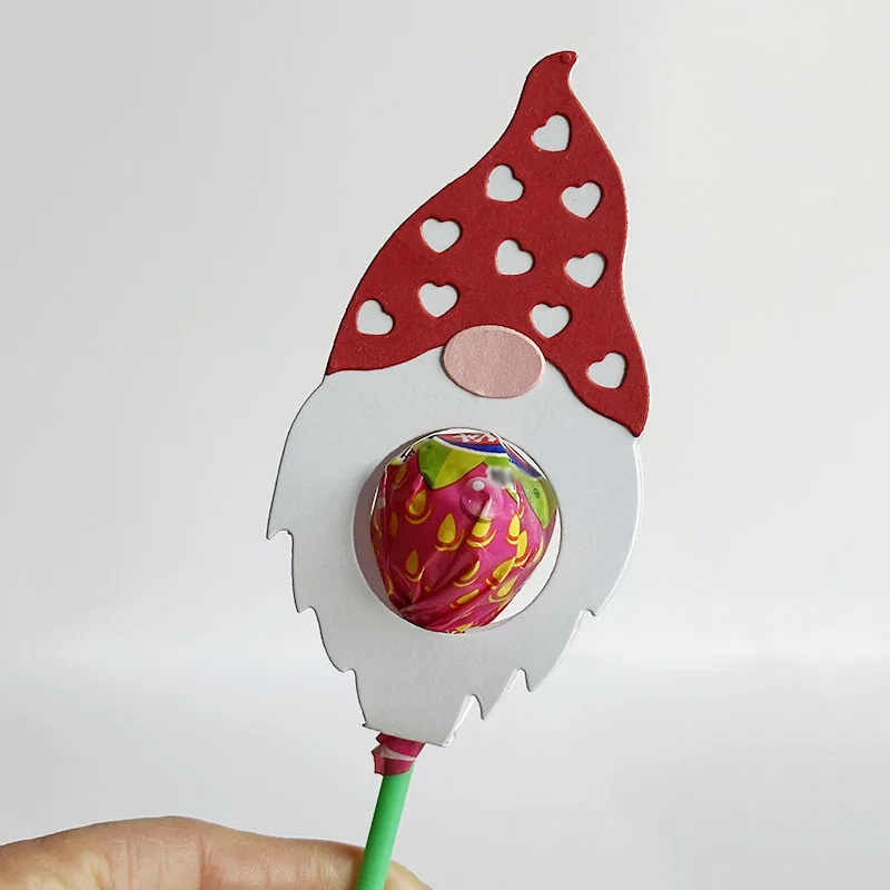 День Святого Валентина Gnome сердце держатель для палочки металлические Вырубные