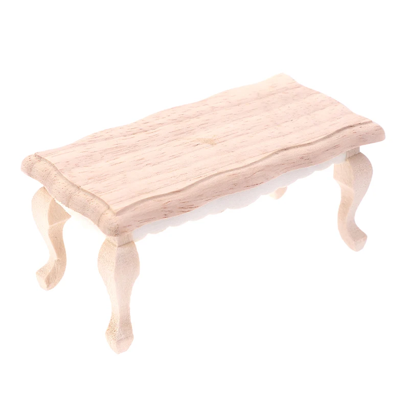 

1 шт. 1/12 миниатюрный деревянный чайный столик для кукольного домика, модель мебели, аксессуары для декора