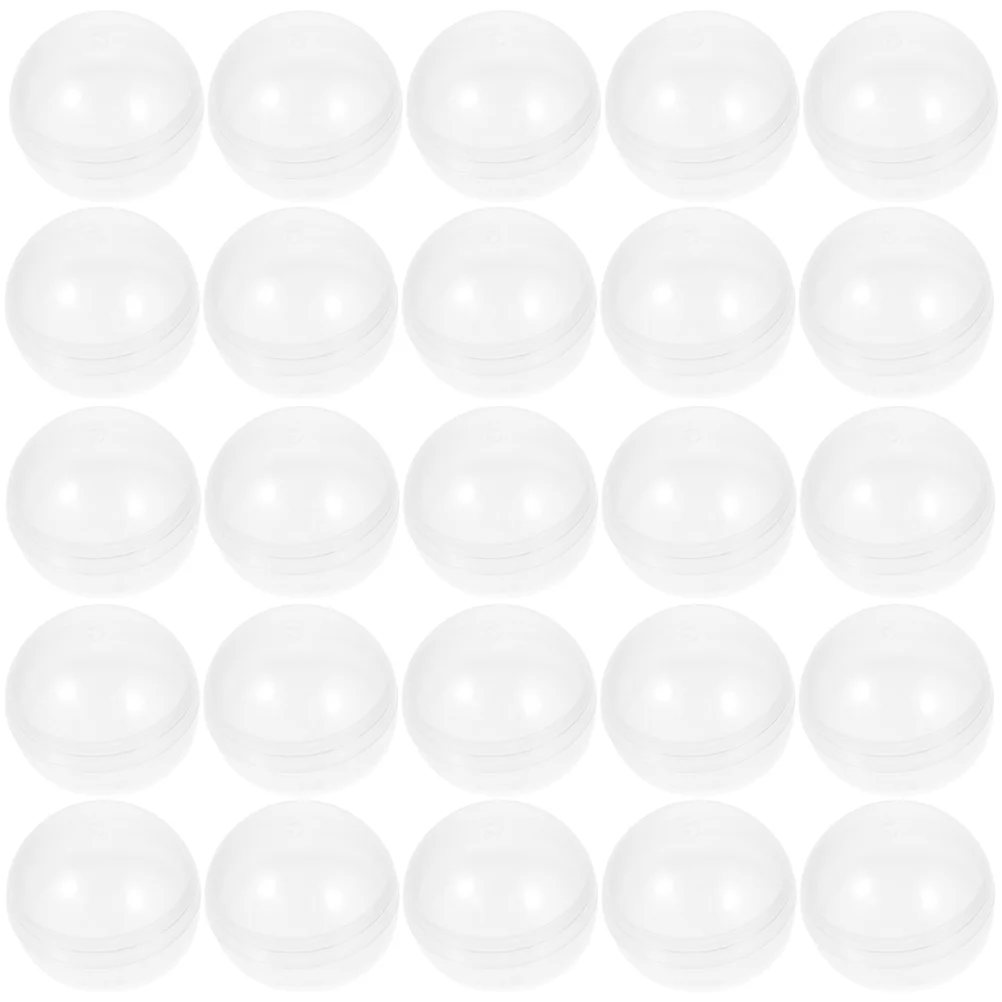 

50 Pcs Transparent Shell Vending Machine Capsules Mini Candy Clear Gumball Small Round Dedicated